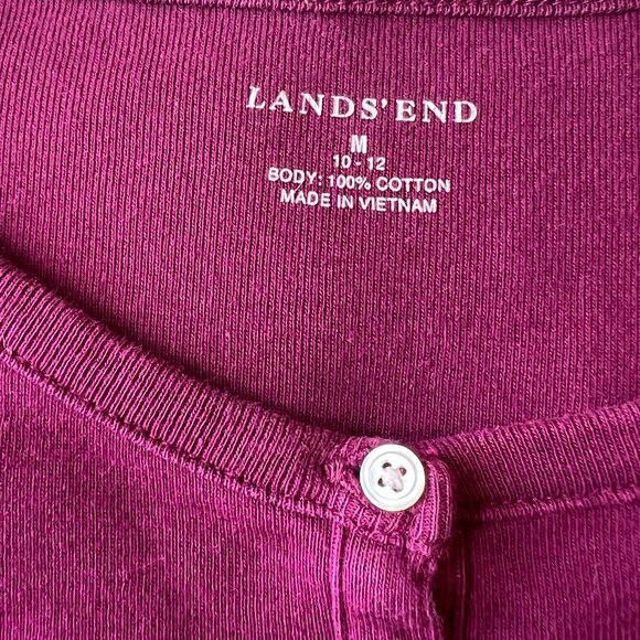 Lands' End Women's Long Sleeve Henley - Picture 8 of 12